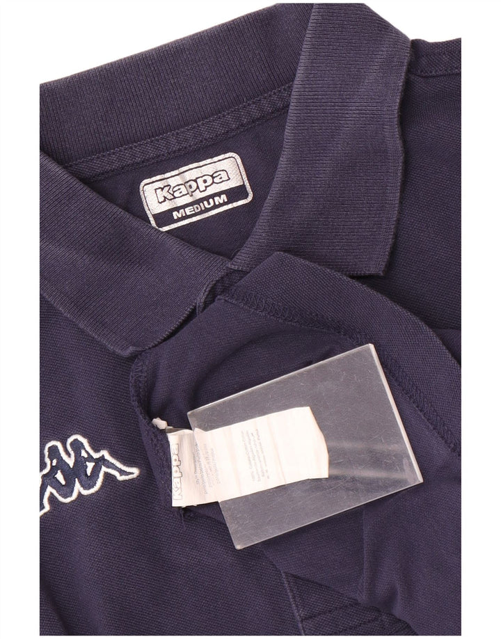 Polo Kappa Uomo Media Cotone Blu Navy