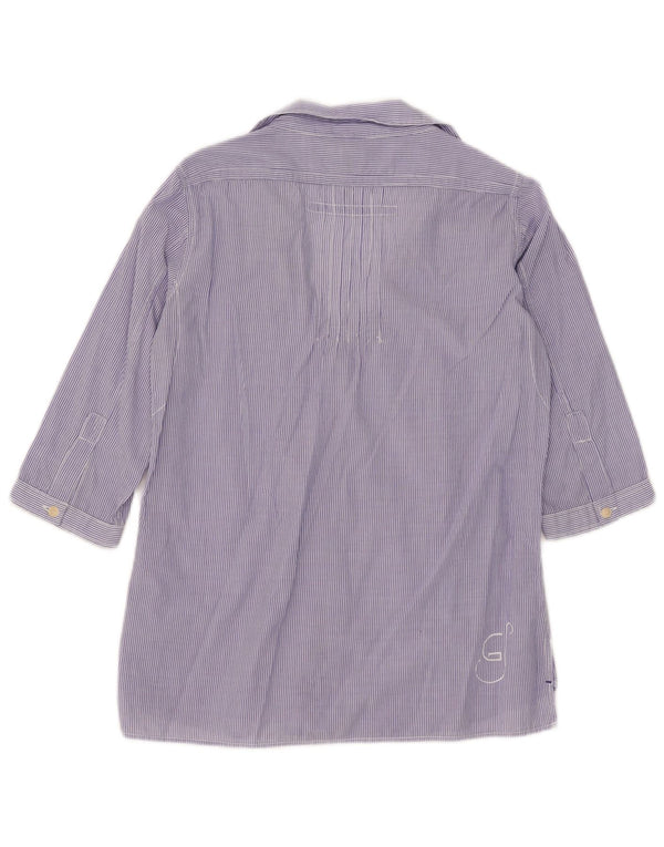 Camicia a maniche a 3/4 da donna G-Star UK 10 piccolo gessato blu