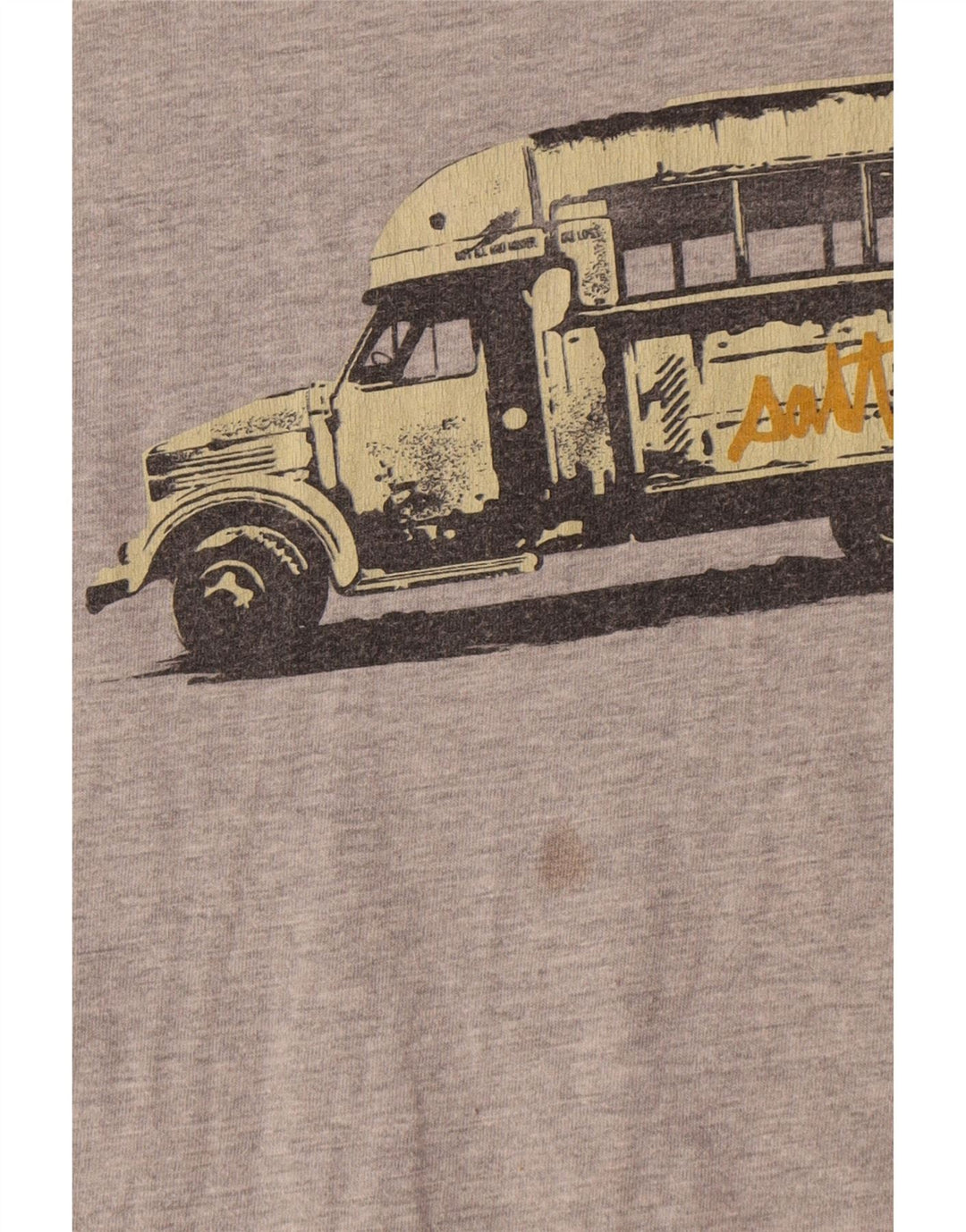 T-shirt grafica da uomo Saltrock Top in cotone chiazzato grigio piccolo