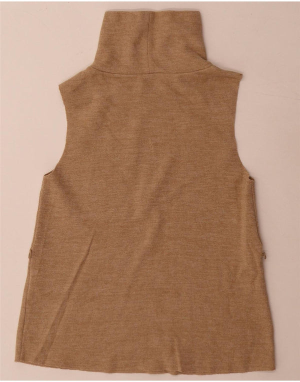 Canotta da donna Zara UK 8 piccola in cotone beige