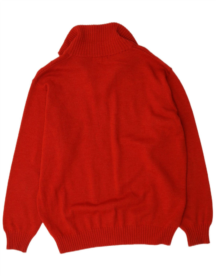 Maglione cardigan da uomo Pierre Cardin grande lana rossa