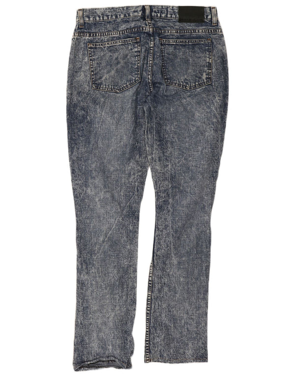 Jeans slim Dkny da donna lavaggio acido US 8 medio W32 L30 cotone blu