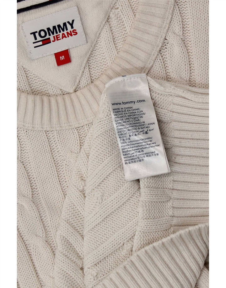 Maglione maglione girocollo da uomo Tommy Hilfiger cotone bianco medio