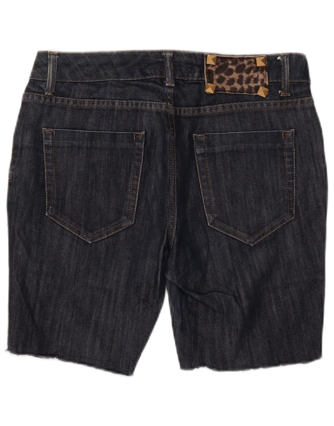 Pantaloncini di jeans da donna Zara EU 40 medi W30 cotone blu navy
