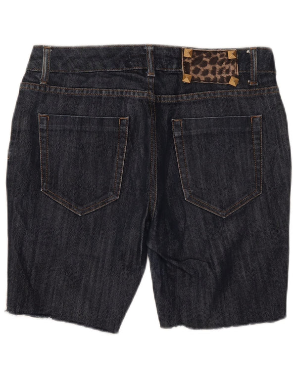 Pantaloncini di jeans da donna Zara EU 40 medi W30 cotone blu navy