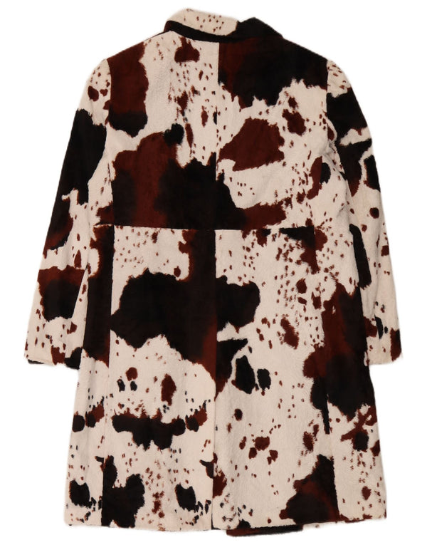 Cappotto da donna Betty Barclay UK 14 Cotone con stampa animalier bianco medio