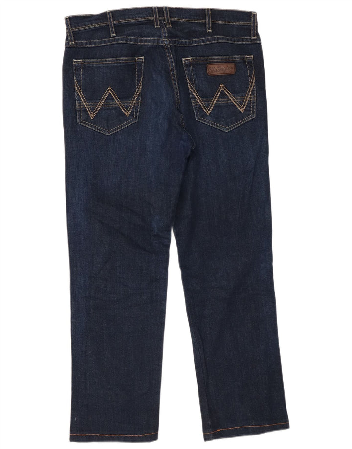 Jeans dritti da uomo Roxboro WRANGLER W32 L34 cotone blu