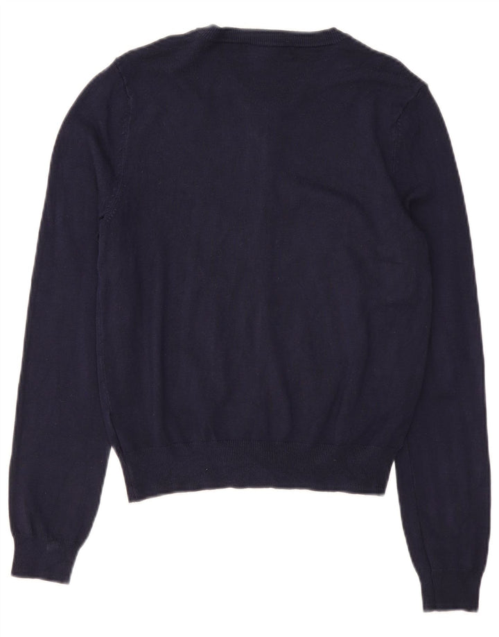 Maglione cardigan da donna Marks & Spencer UK 12 medio blu navy