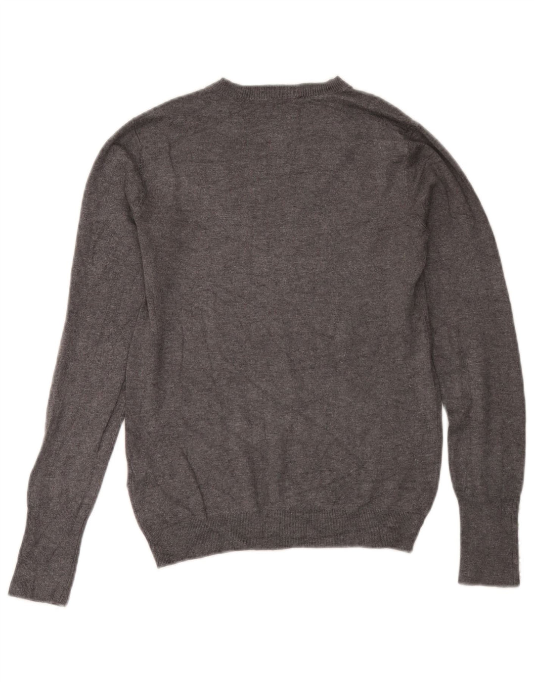 Maglione maglione girocollo da donna Zara UK 12 Viscosa grigio medio