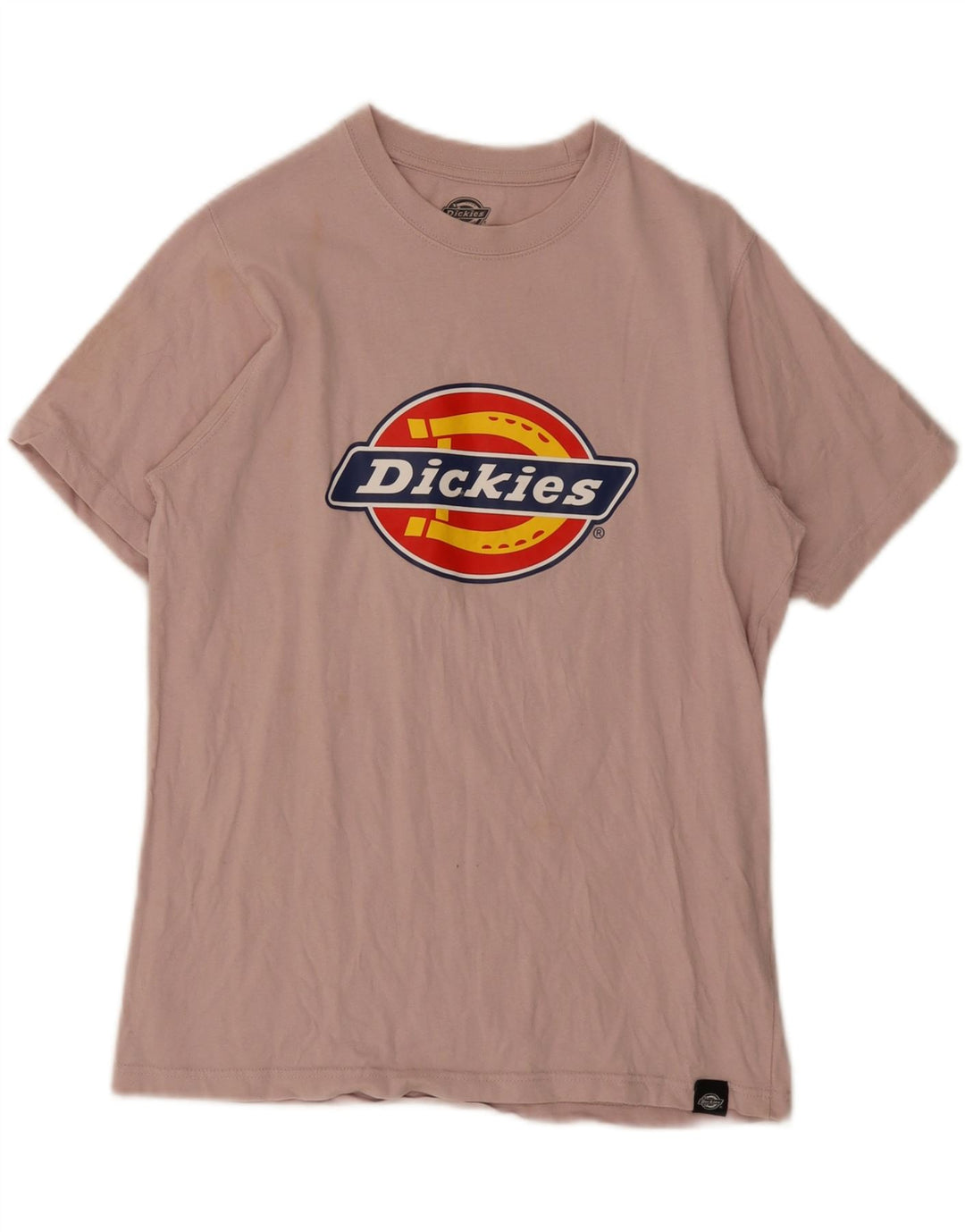 T-shirt grafica da uomo Dickies Top piccola in cotone rosa