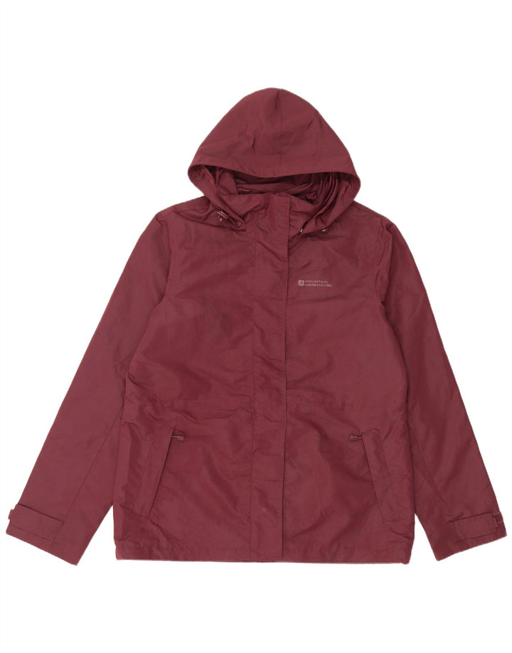 Giacca antipioggia con cappuccio da donna Mountain Warehouse UK 12 Borgogna media