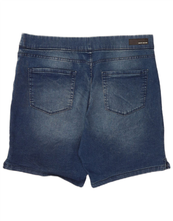 DKNY Womens Denim Shorts XL W38  Blue Cotton