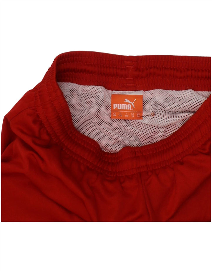PUMA Boys Sport Shorts 9-10 Years  Red Colourblock
