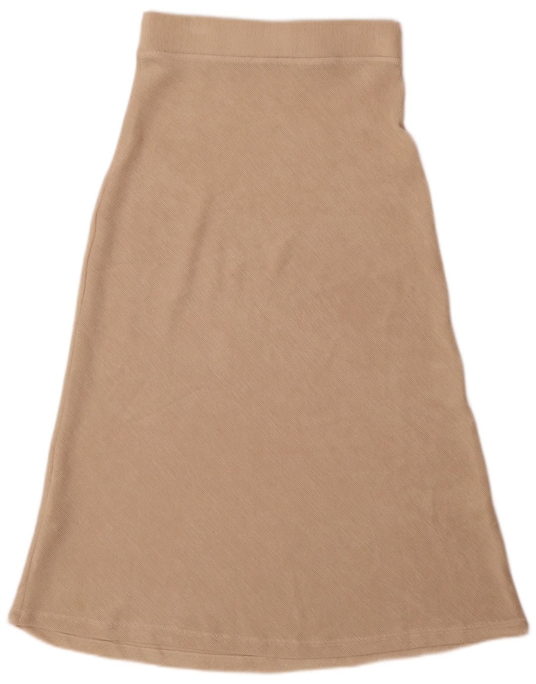 Gonna a trapezio a vita alta da donna Zara media W28 poliestere beige