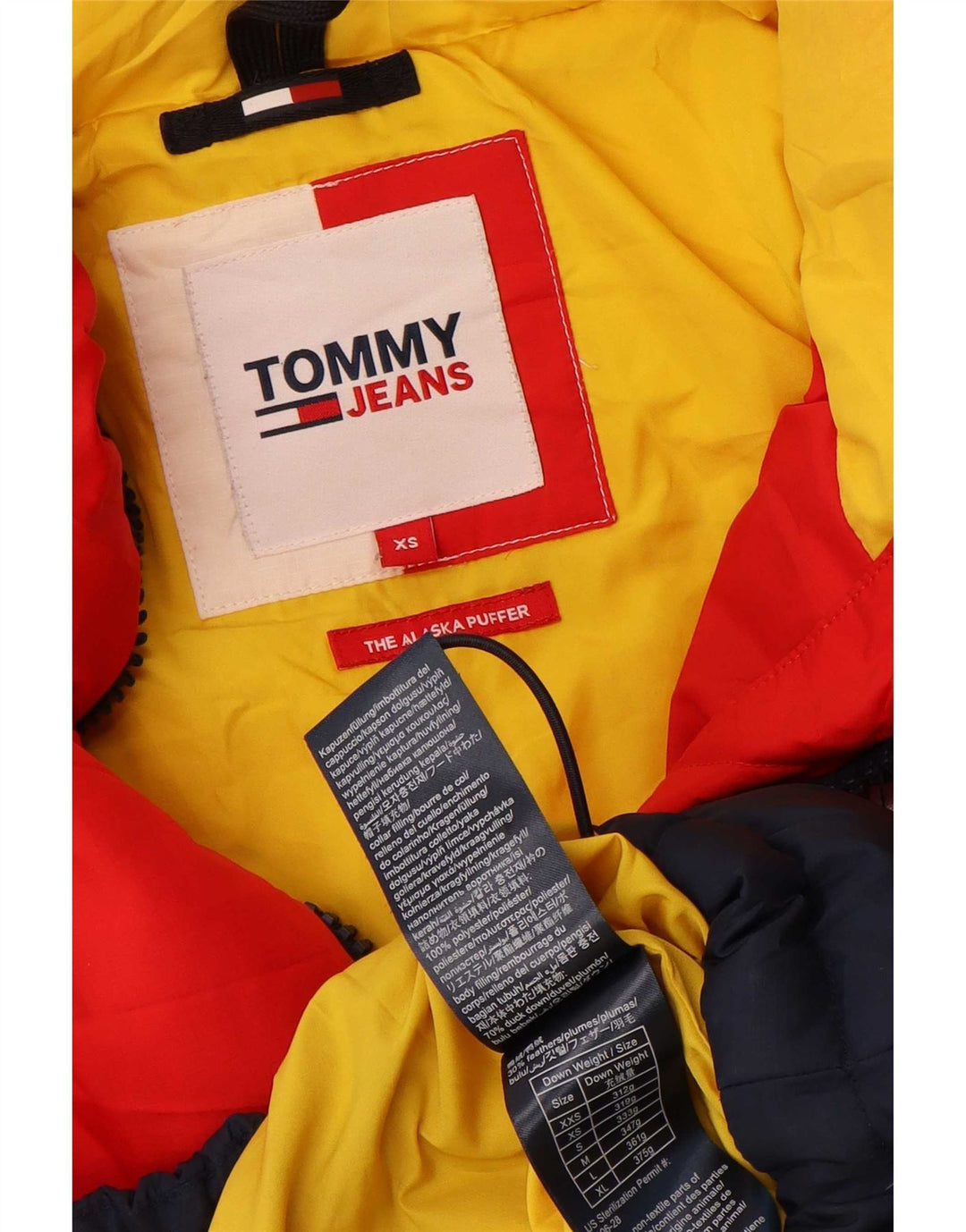 Giacca imbottita grafica da uomo Tommy Hilfiger UK 34 XS multicolore