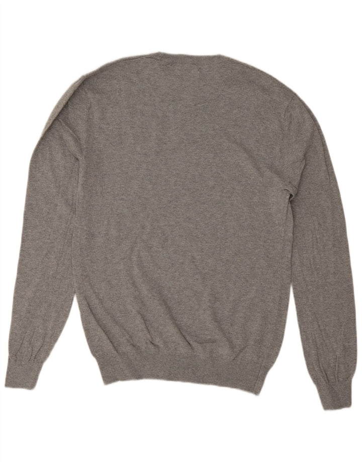 Maglione maglione girocollo da uomo Jack Wills in cotone grigio medio