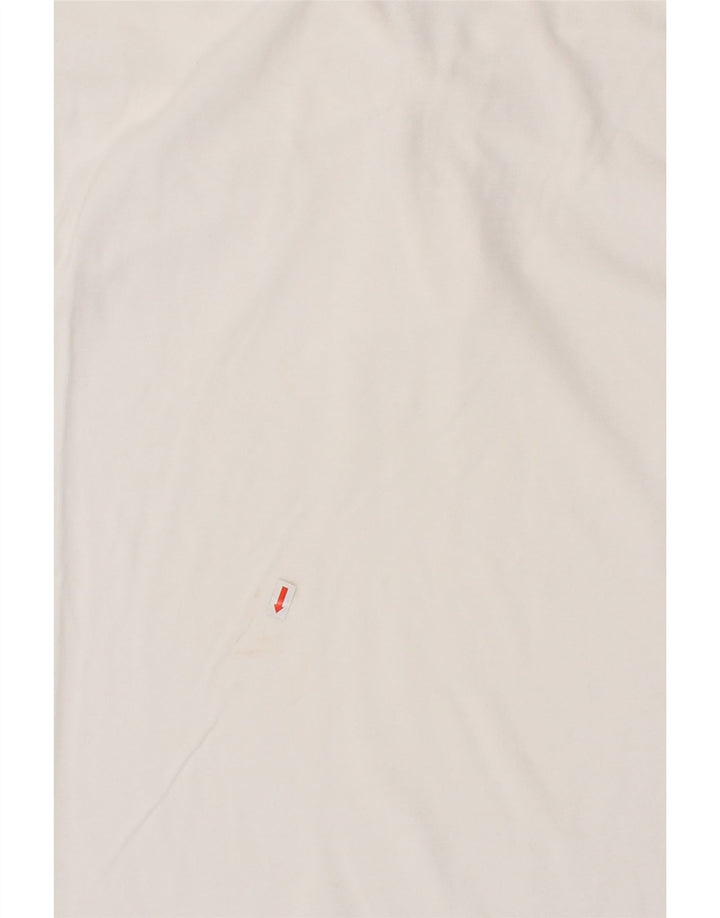 EDDIE BAUER Mens Polo Shirt Large White Cotton Vintage Eddie Bauer and Second-Hand Eddie Bauer from Messina Hembry 