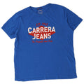 T-shirt grafica da uomo Carrera Top XL in cotone blu