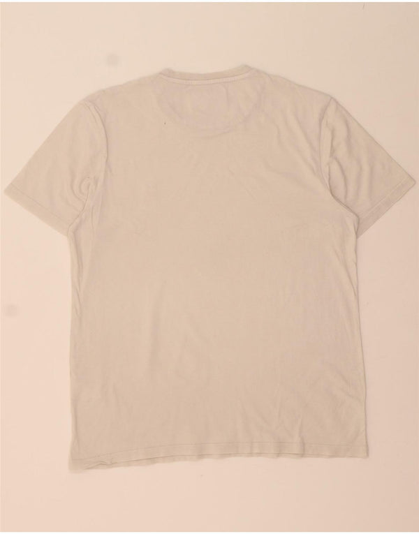 LYLE & SCOTT Mens T-Shirt Top XL White Cotton