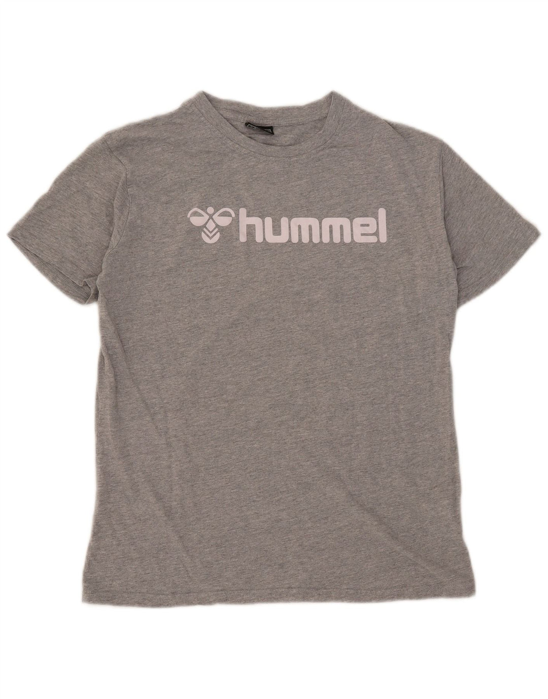 T-shirt grafica da uomo Hummel Top in cotone chiazzato grigio medio