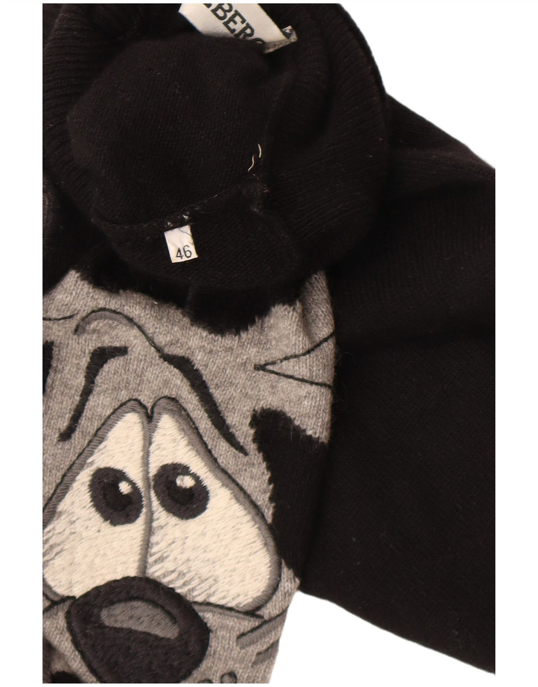 Iceberg Maglione da donna a collo alto Looney Tunes IT 46 Large in lana nera