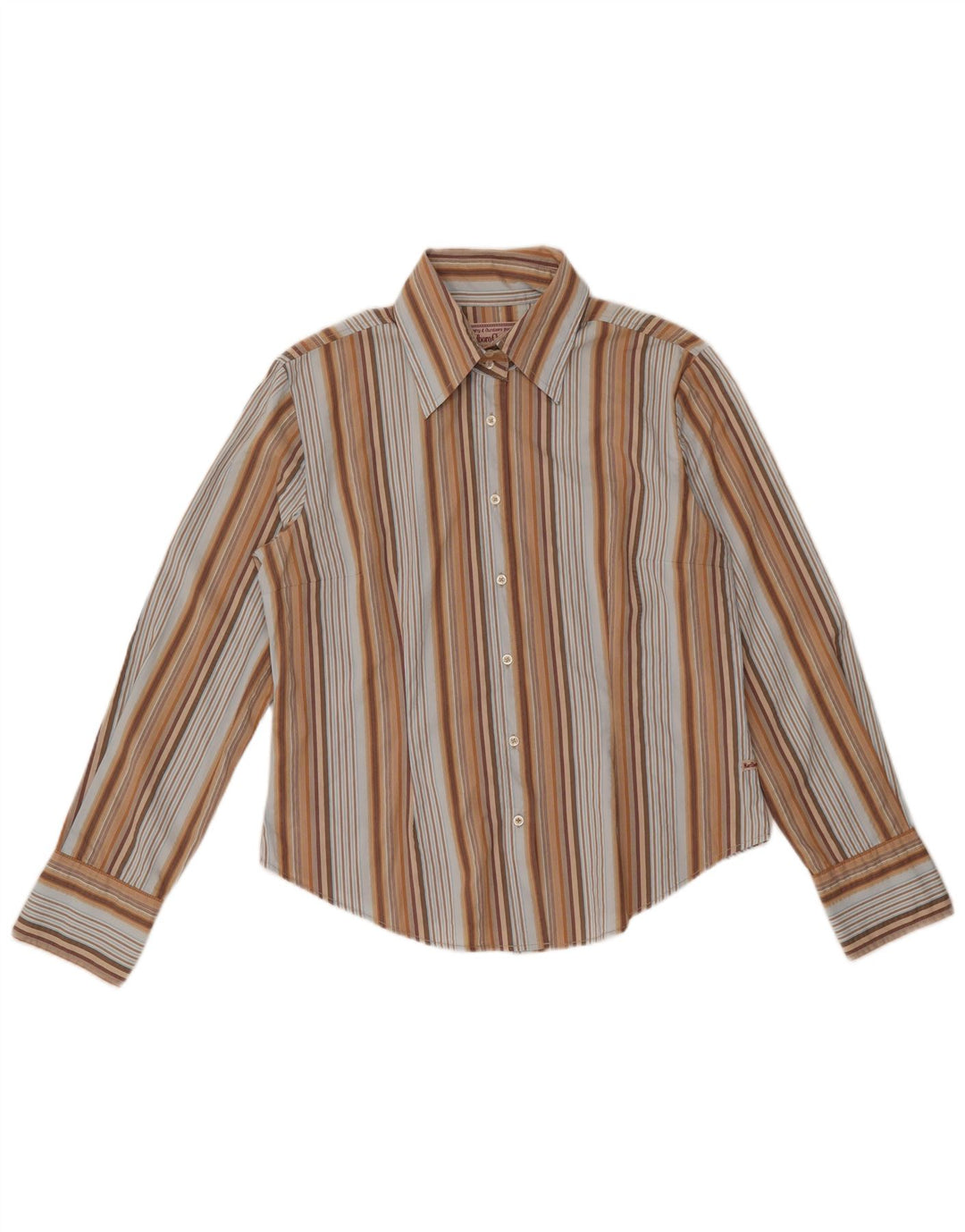 MARLBORO CLASSICS Camicia slim fit da donna UK 18 XL a righe multicolore