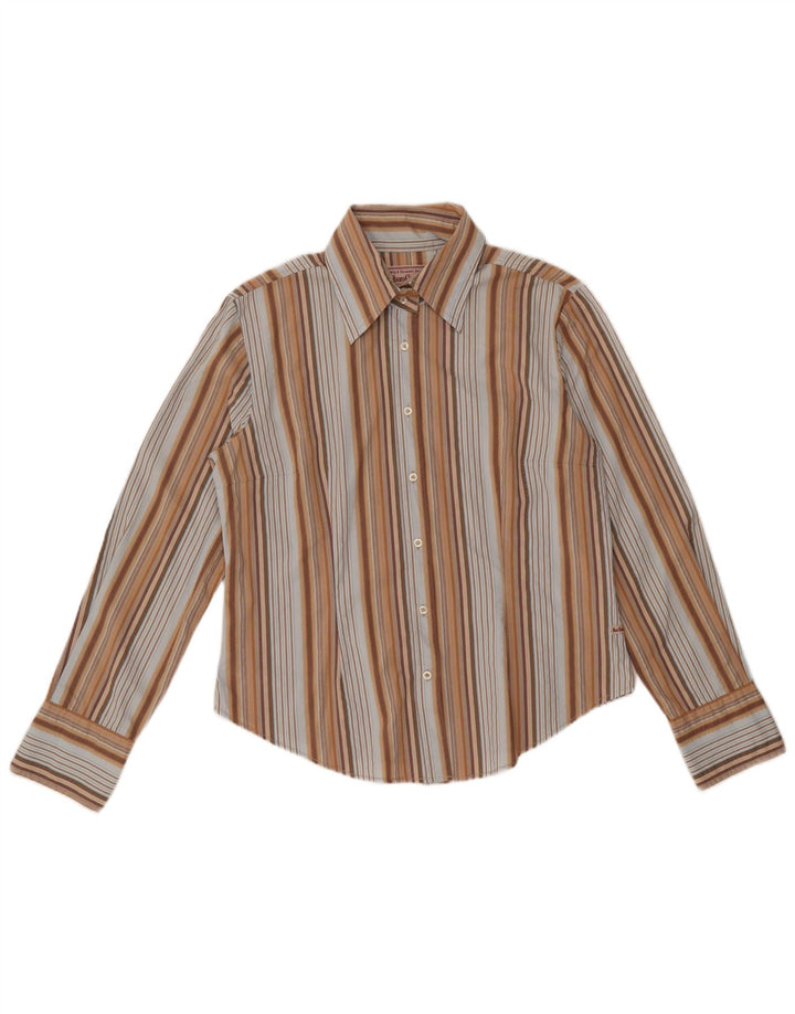 MARLBORO CLASSICS Camicia slim fit da donna UK 18 XL a righe multicolore