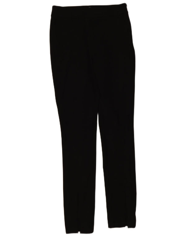 Pantaloni casual slim da donna Reiss UK 10 Small W28 L30 Poliestere nero
