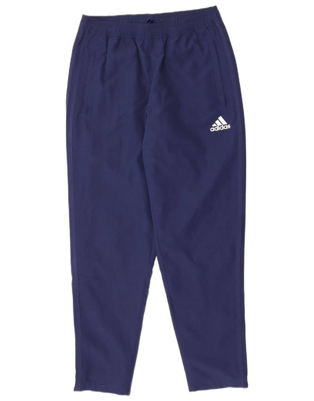 Pantaloni da tuta Adidas Climalite da uomo medi in poliestere blu navy