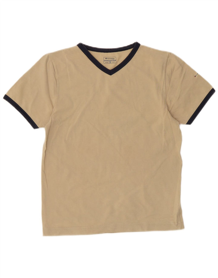 T-shirt da donna CHAMPION Top UK 10 piccola in cotone beige