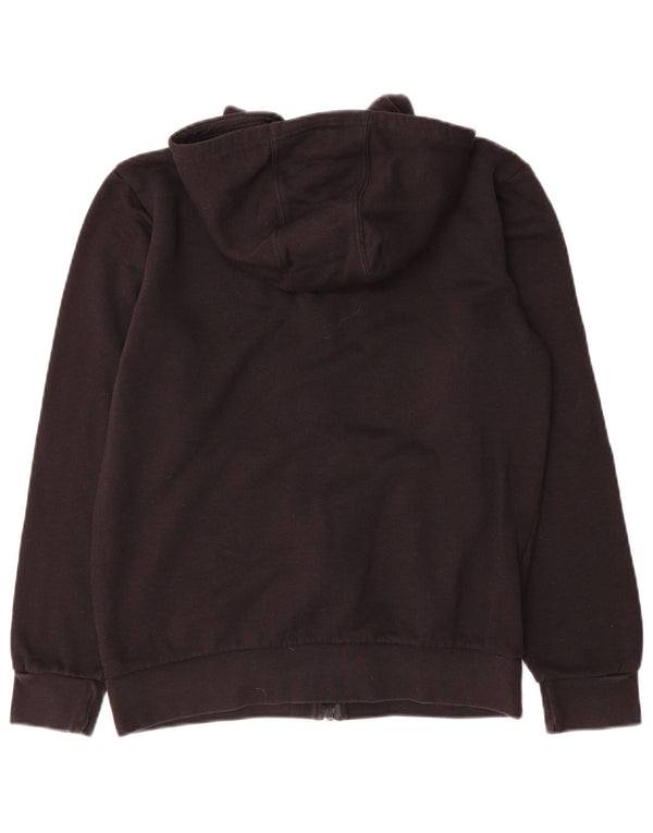 Felpa con cappuccio e zip Adidas da bambino 13-14 anni in cotone nero
