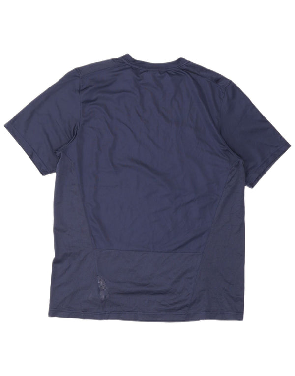 T-shirt Nike Dri Fit da uomo, taglia grande, in poliestere blu navy