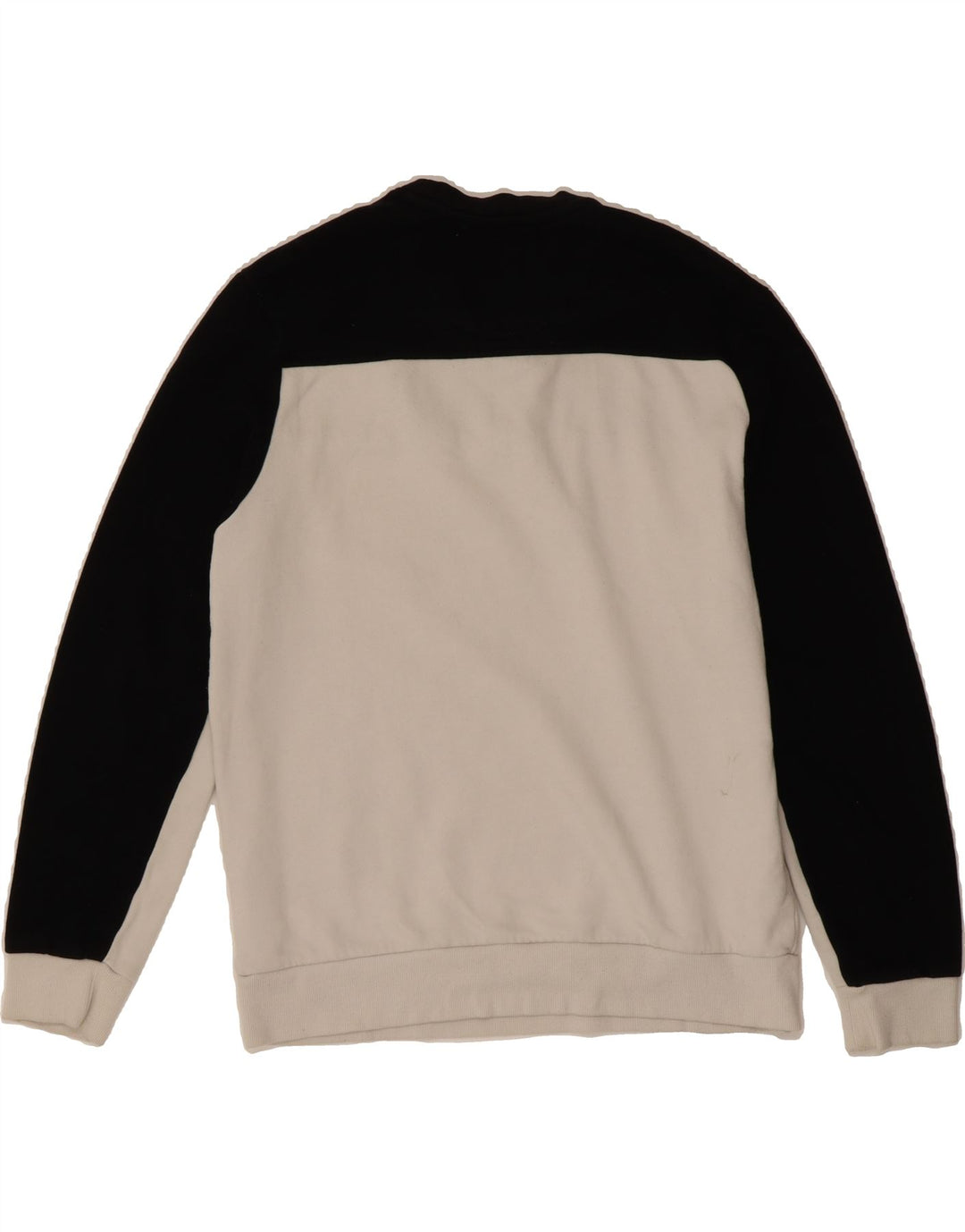 DKNY Mens Graphic Sweatshirt Jumper Large White Colourblock Cotton Vintage Dkny and Second-Hand Dkny from Messina Hembry 