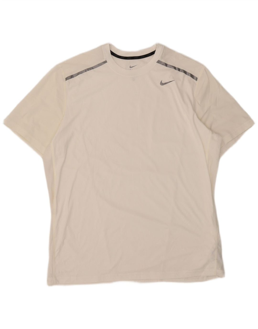 T-shirt da uomo Nike Dri Fit Top XL poliestere bianco