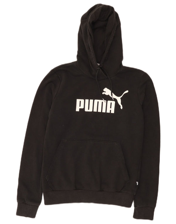 Felpa con cappuccio grafica da donna Puma UK 10 piccola in cotone nero