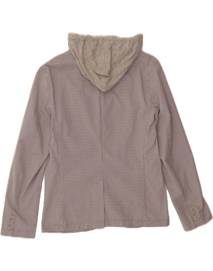 JACK & JONES Boys Hooded Blazer Jacket 13-14 Years Multicoloured Check Vintage Jack & Jones and Second-Hand Jack & Jones from Messina Hembry 