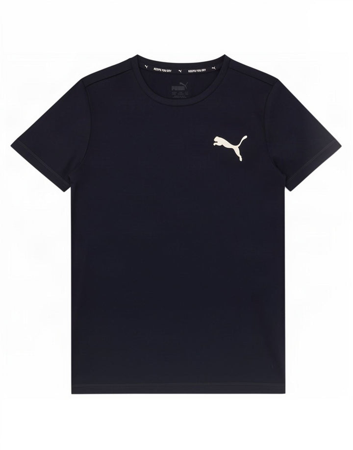 Maglietta Puma da bambino 11-12 anni in poliestere blu navy