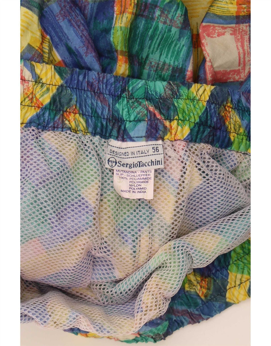 Pantaloncini da bagno uomo Sergio Tacchini IT 56 XL multicolore geometrico