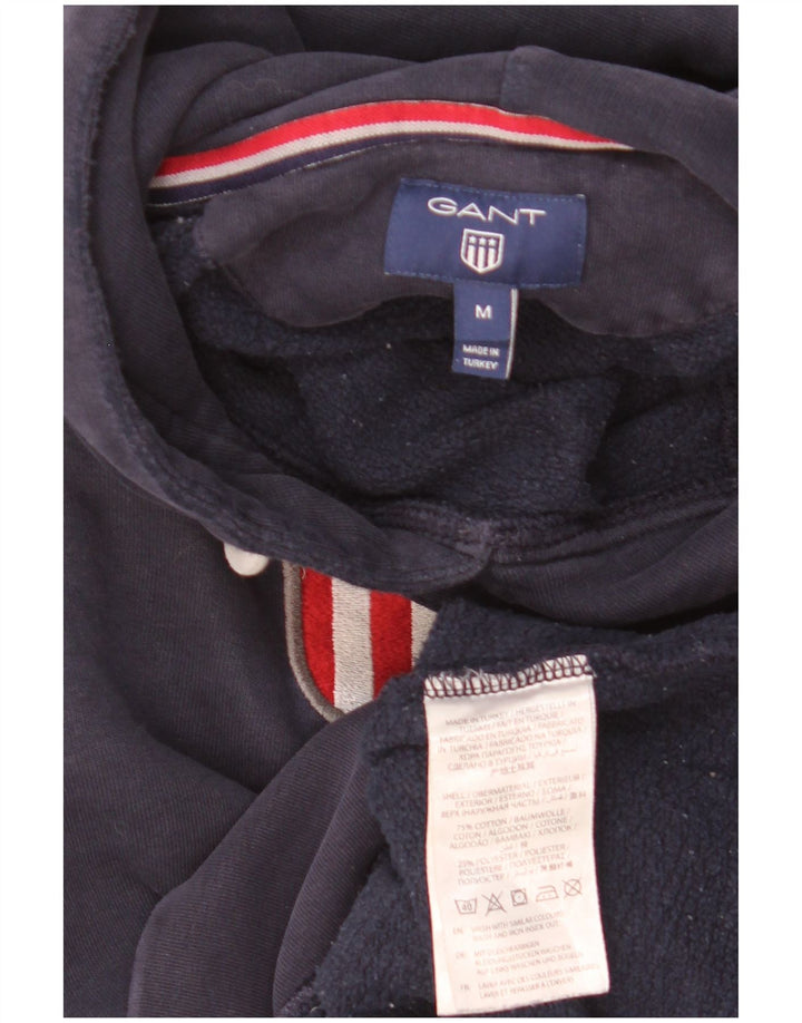 Gant Felpa con cappuccio grafica da uomo in cotone medio blu navy