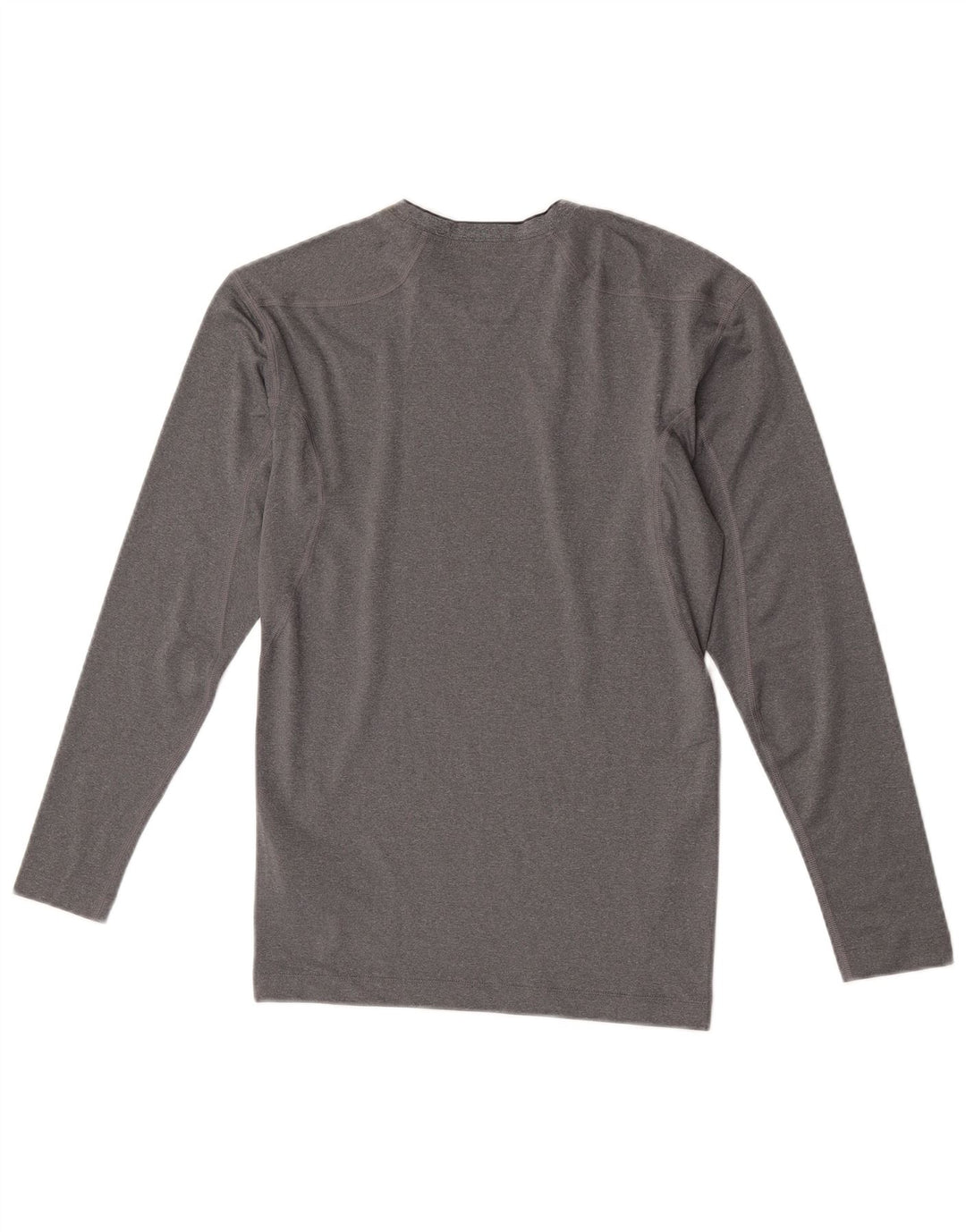 Maglia a compressione Nike da uomo a maniche lunghe in poliestere chiazzato grigio medio