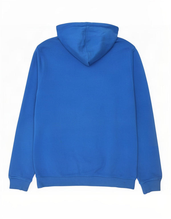 Felpa con cappuccio grafica da uomo Adidas Small in cotone blu