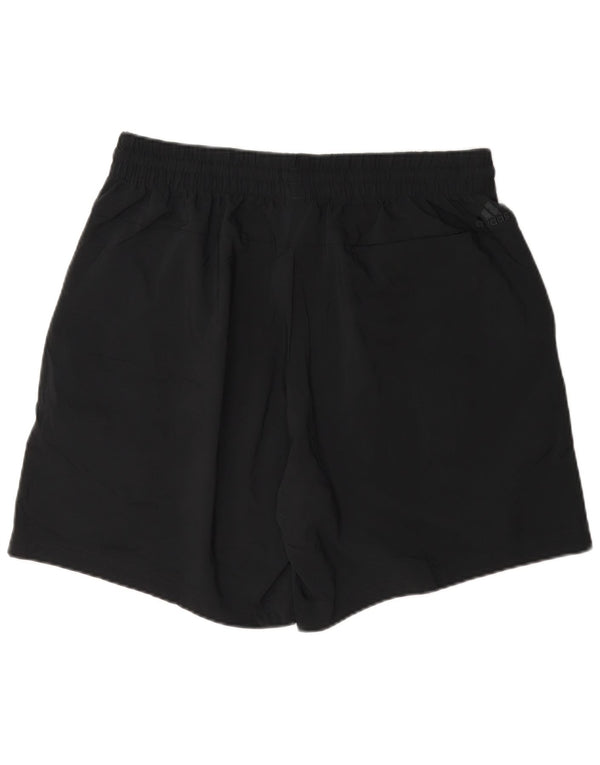 Pantaloncini sportivi grafici da uomo Adidas grandi in poliestere nero