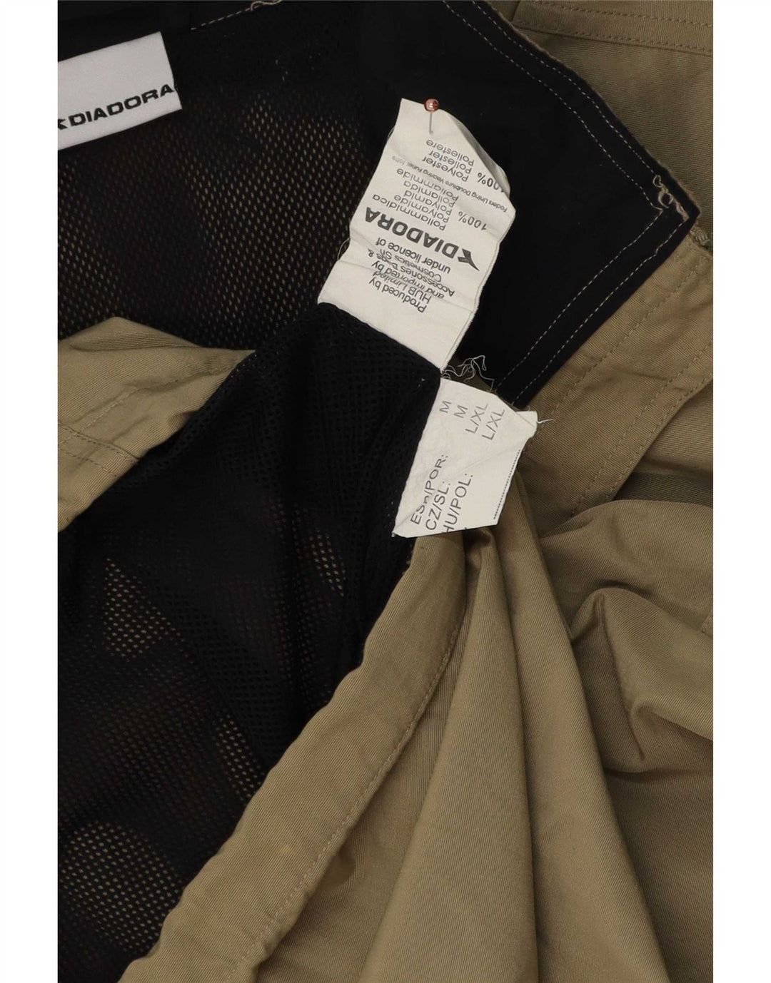 Giacca antipioggia da uomo Diadora UK 38 Beige medio Poliammide