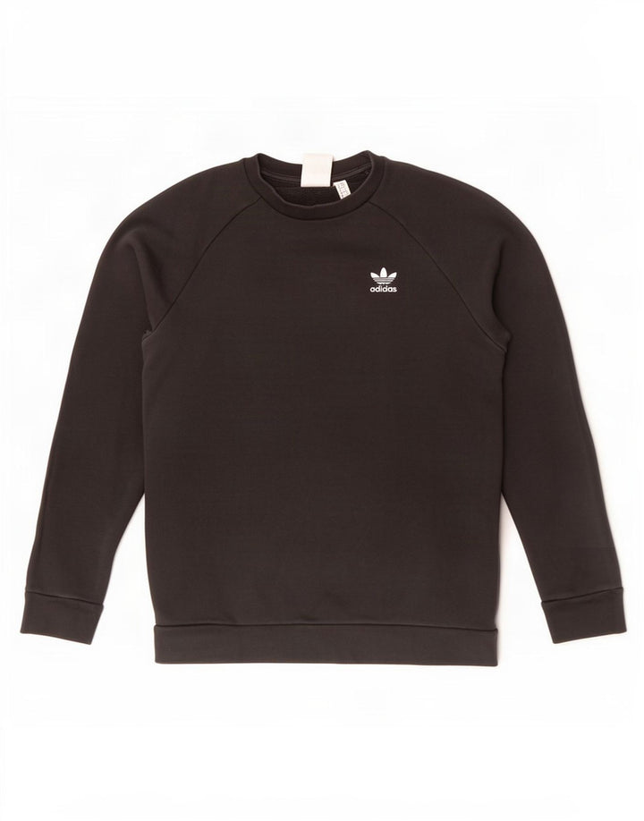 Felpa Adidas Uomo Maglione Piccolo Cotone Nero