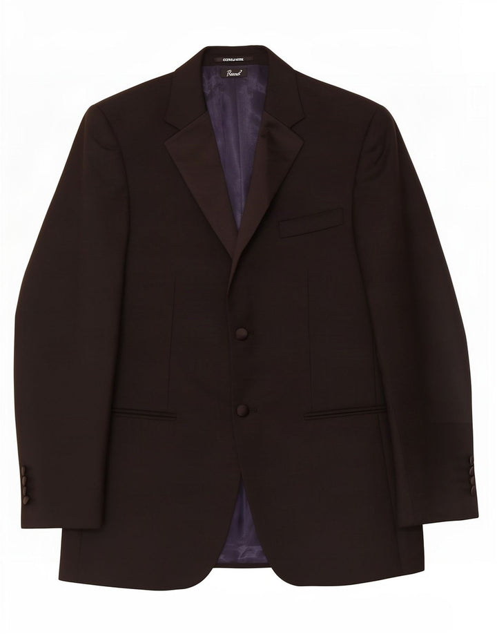 Giacca blazer da uomo a 2 bottoni John Lewis UK 38 lana nera media