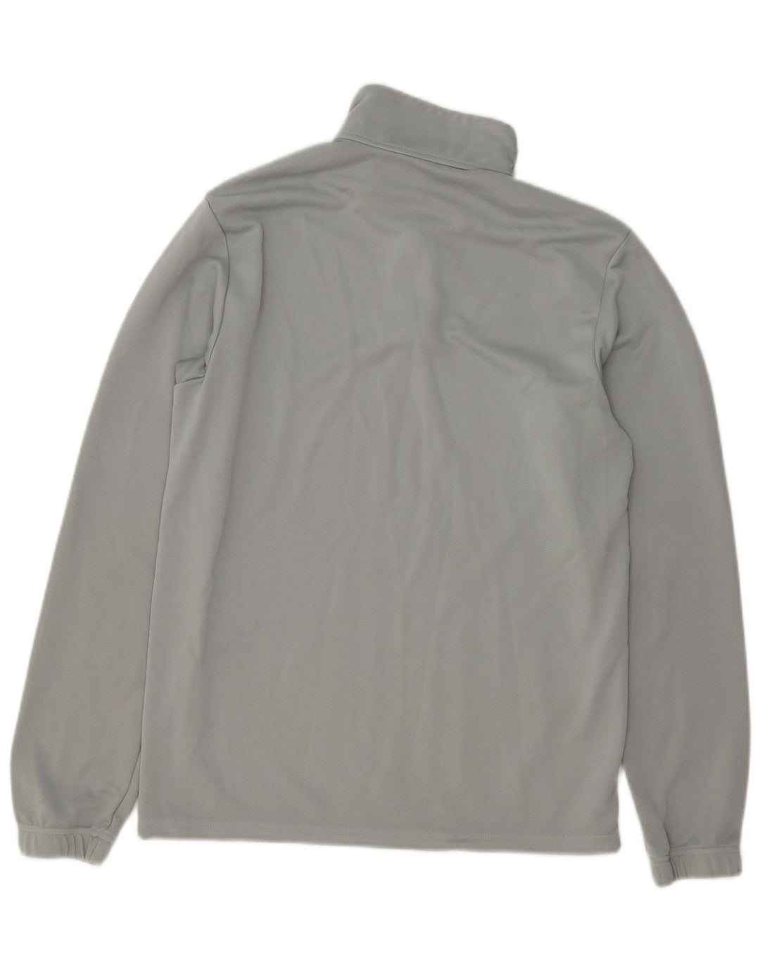 Adidas Uomo Aeroready Zip Collo Pullover Tuta Top Poliestere Grigio Medio