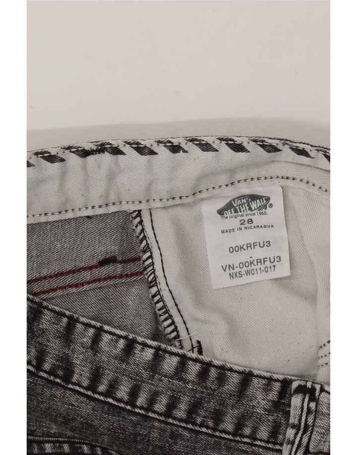 Pantaloncini di jeans Vans lavaggio acido da donna W28 Grigio medio