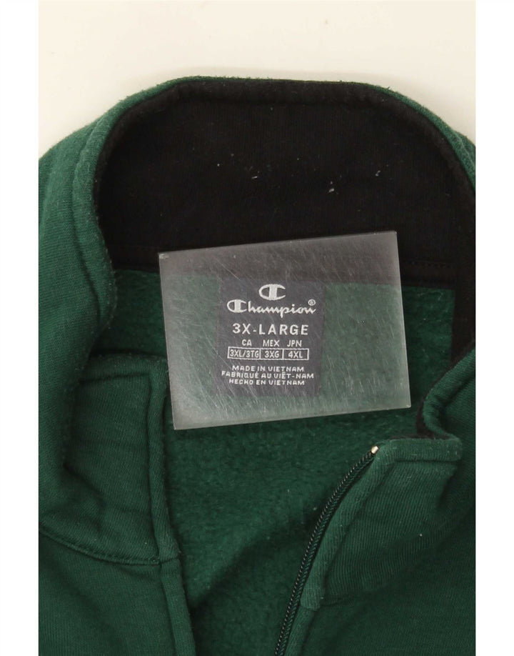 Giacca da tuta da uomo Champion 3XL verde a blocchi di colore