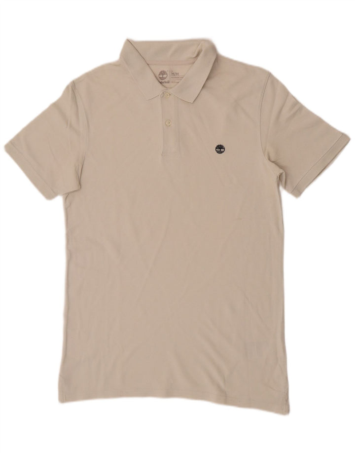 Polo Timberland da uomo slim fit in cotone beige medio
