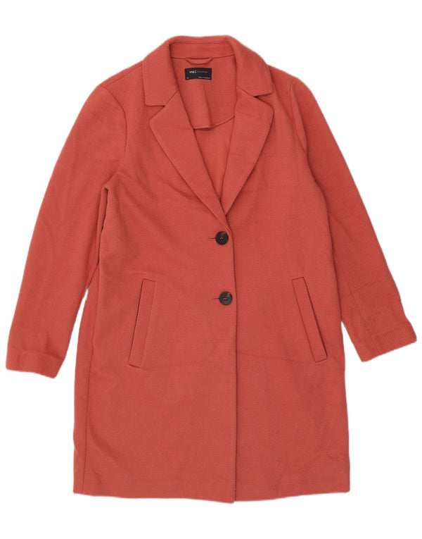 Cappotto da donna Marks & Spencer UK 14 Poliestere rosa medio